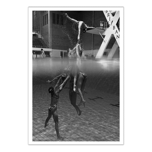 underwater fine art prints synchronised swimming